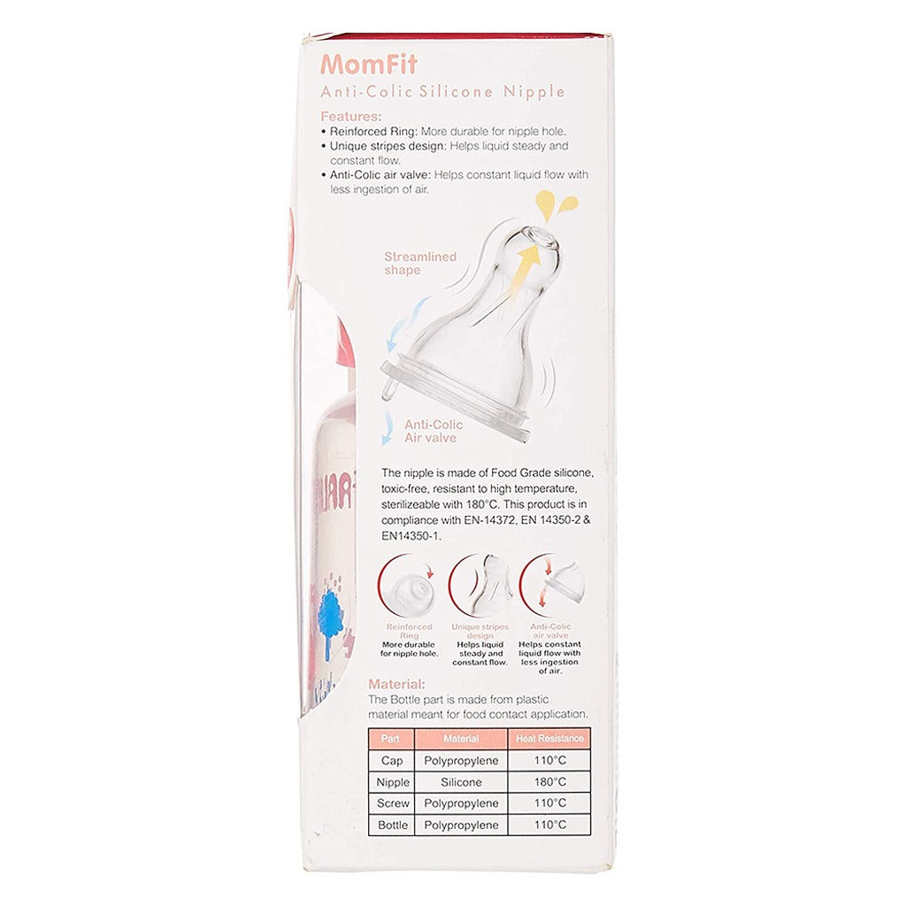 Farlin Standard Neck Animal Series PP Feeding Bottle, Pink AB-41011 (G) 140ml, Pack of 1's - Easy Pharmacy LLC