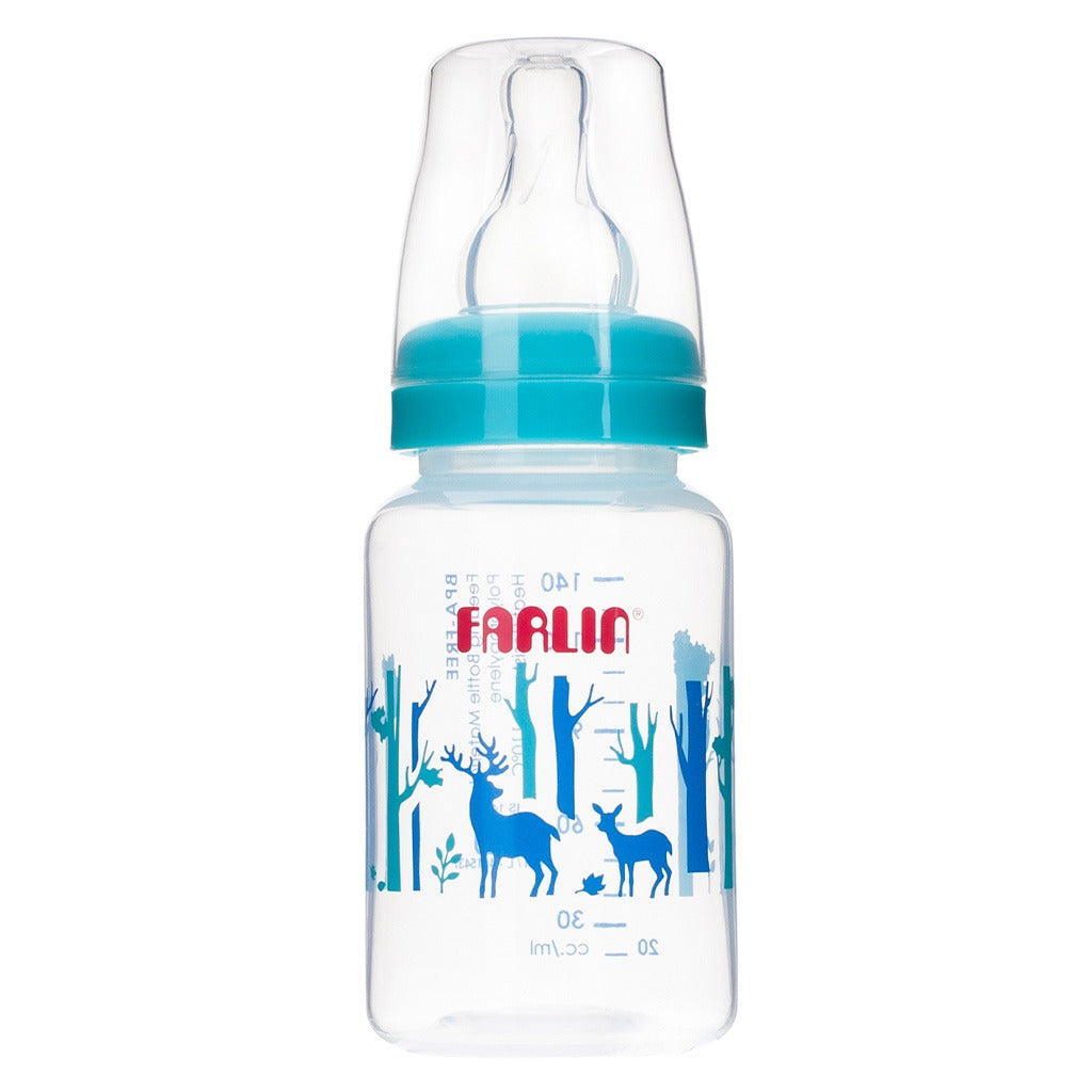 Farlin Standard Neck Animal Series PP Feeding Bottle, Blue AB-41011 (B) 140ml, Pack of 1's - Easy Pharmacy LLC