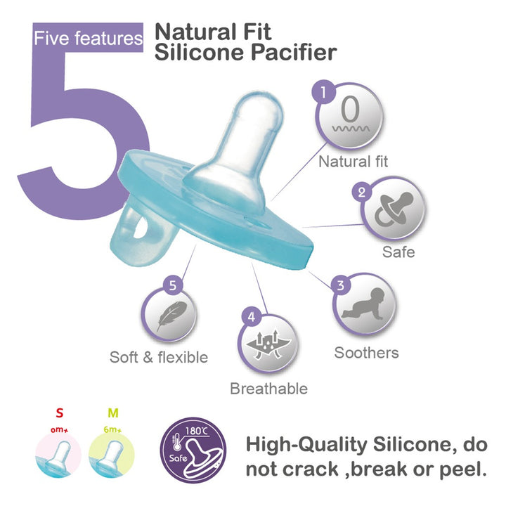 Farlin Silicone Pacifier For 6 Months+ Baby BA-10022, Assorted, Pack of 1's - Easy Pharmacy LLC