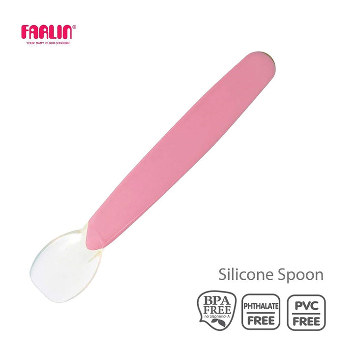 Farlin Silicone Feeding Spoon For 4+ Months Baby, Pack of 1's - Easy Pharmacy LLC