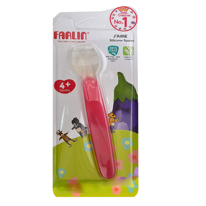 Farlin Silicone Feeding Spoon For 4+ Months Baby, Pack of 1's - Easy Pharmacy LLC