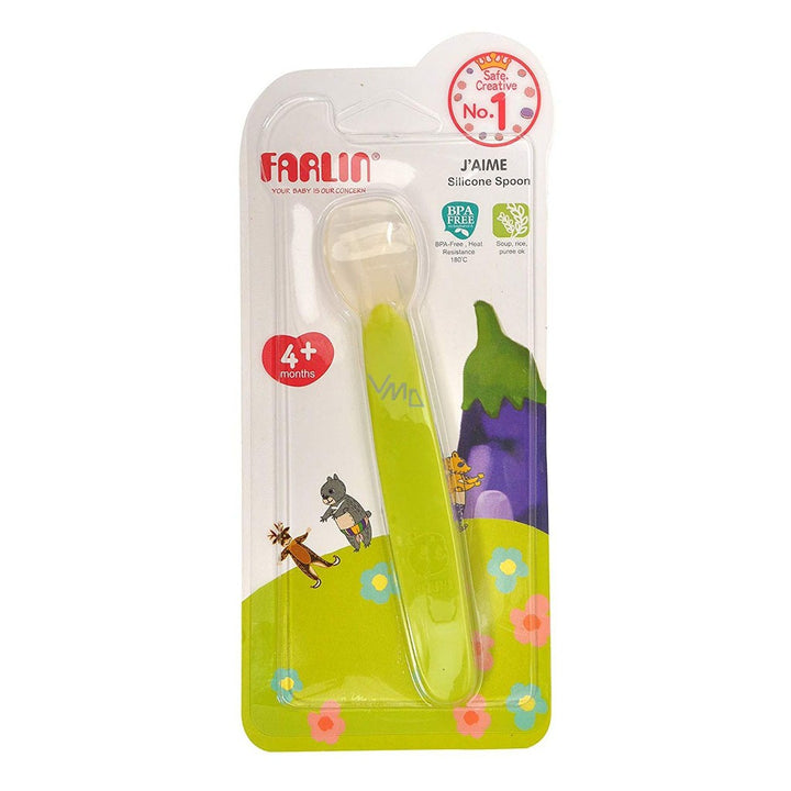 Farlin Silicone Feeding Spoon For 4+ Months Baby, Pack of 1's - Easy Pharmacy LLC
