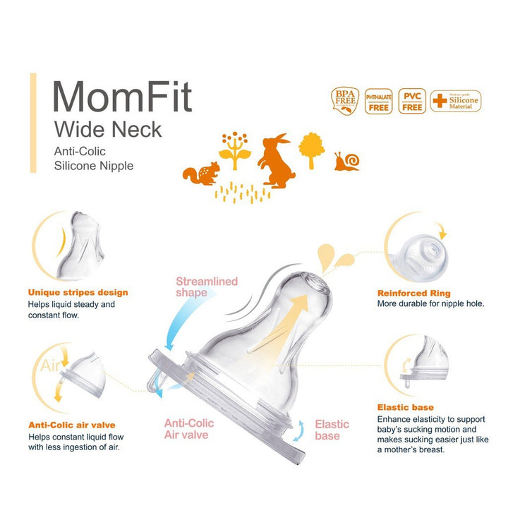 Farlin Seasons Series Wide Neck 270ml PP Feeding Bottle With Handle For 3 Months+, Pack of 1's - Easy Pharmacy LLC