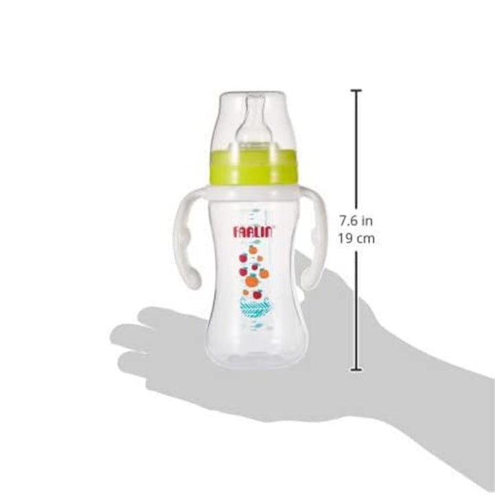 Farlin Seasons Series Wide Neck 270ml PP Feeding Bottle With Handle For 3 Months+, Pack of 1's - Easy Pharmacy LLC