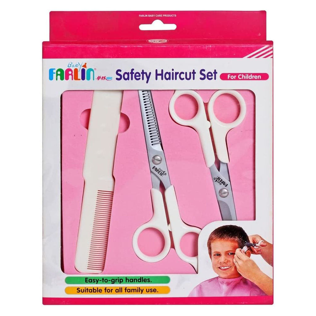Farlin Safety Haircut Set For Children & Family, Pack of 3 Pieces - Easy Pharmacy LLC