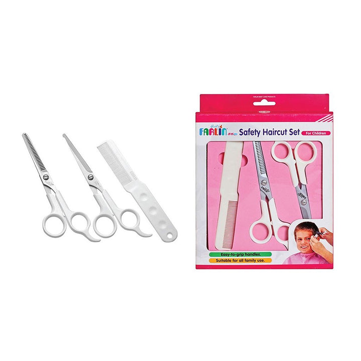 Farlin Safety Haircut Set For Children & Family, Pack of 3 Pieces - Easy Pharmacy LLC
