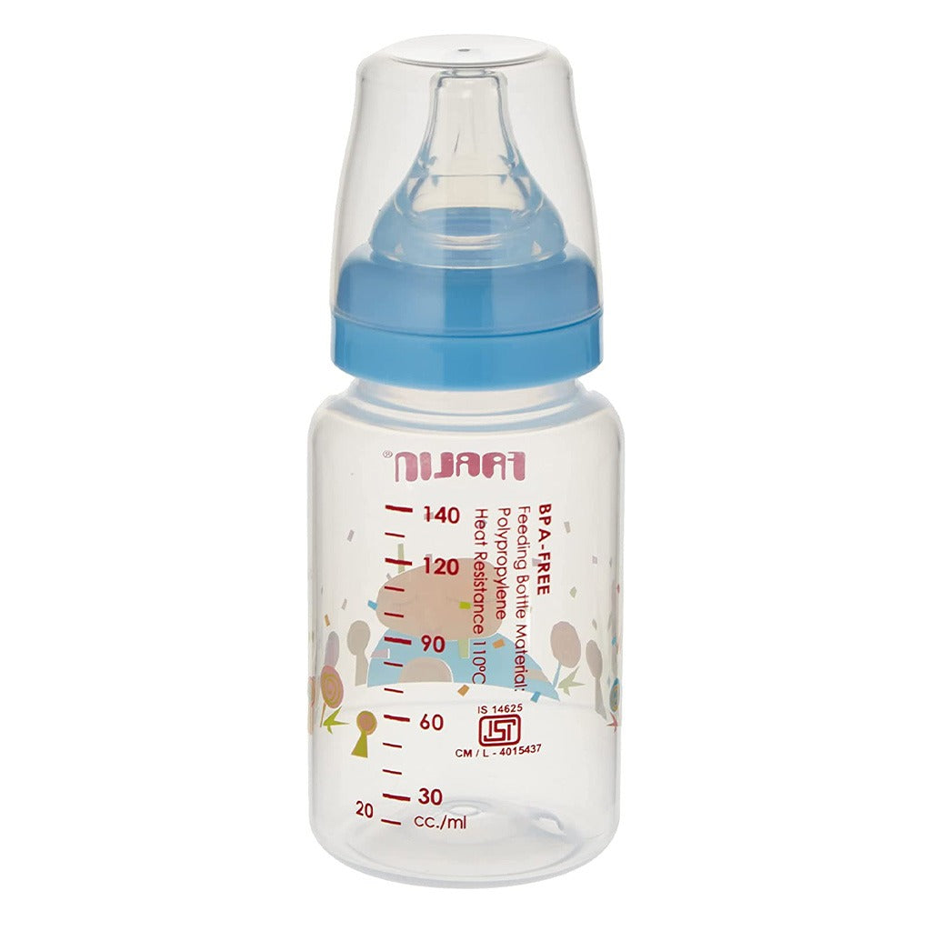 Farlin Little Artist Collection 140ml Standard Neck PP Feeding Bottle Blue For 0+ Months Baby, Pack of 1's - Easy Pharmacy LLC