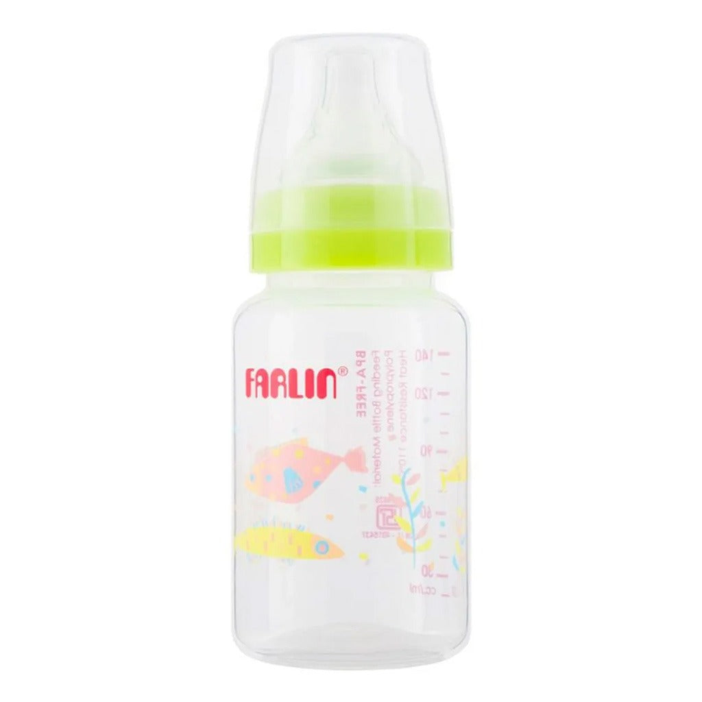 Farlin Little Artist Collection 140ml Standard Neck PP Feeding Bottle Green For 0+ Months Baby, Pack of 1's - Easy Pharmacy LLC