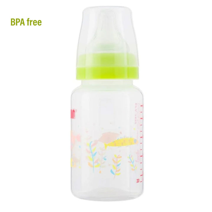 Farlin Little Artist Collection 140ml Standard Neck PP Feeding Bottle Green For 0+ Months Baby, Pack of 1's - Easy Pharmacy LLC