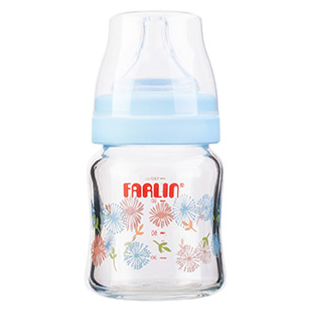 Farlin Flora Series ɑ-33 120ml Glass Feeding Bottle For Baby AB-32005 (B), Pack of 1's - Easy Pharmacy LLC