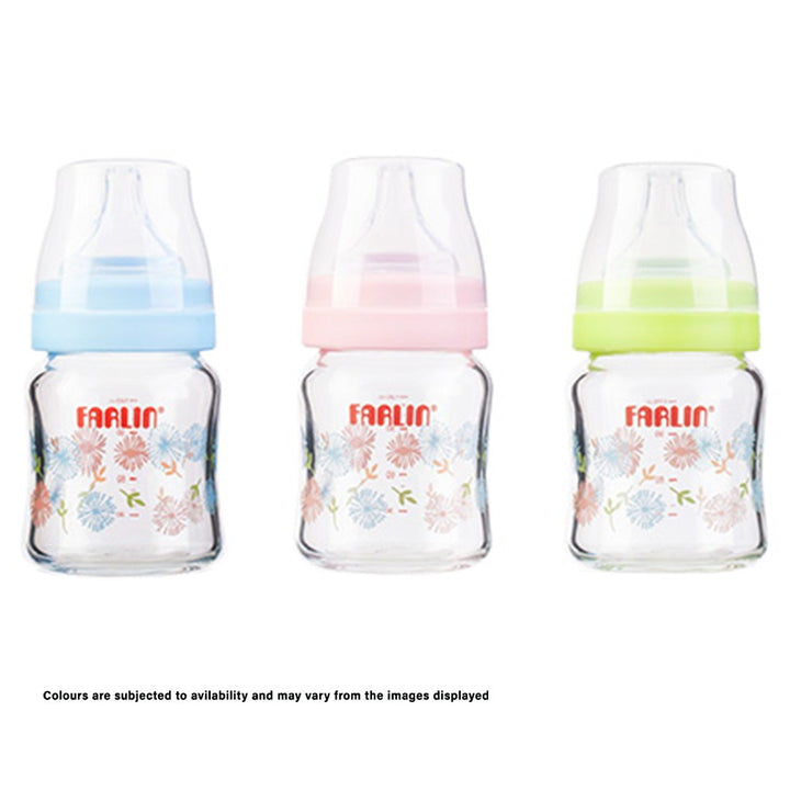 Farlin Flora Series ɑ-33 120ml Glass Feeding Bottle For Baby AB-32005 (B), Pack of 1's - Easy Pharmacy LLC