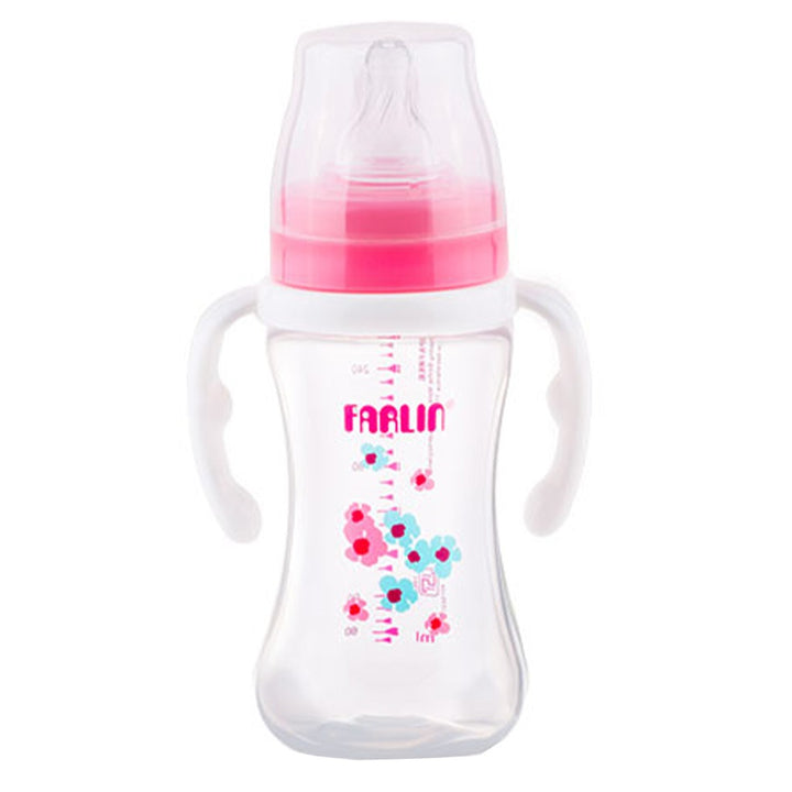 Farlin Seasons Series Wide Neck 270ml PP Feeding Bottle With Handle For 3 Months+ Baby, Pack of 1's - Easy Pharmacy LLC