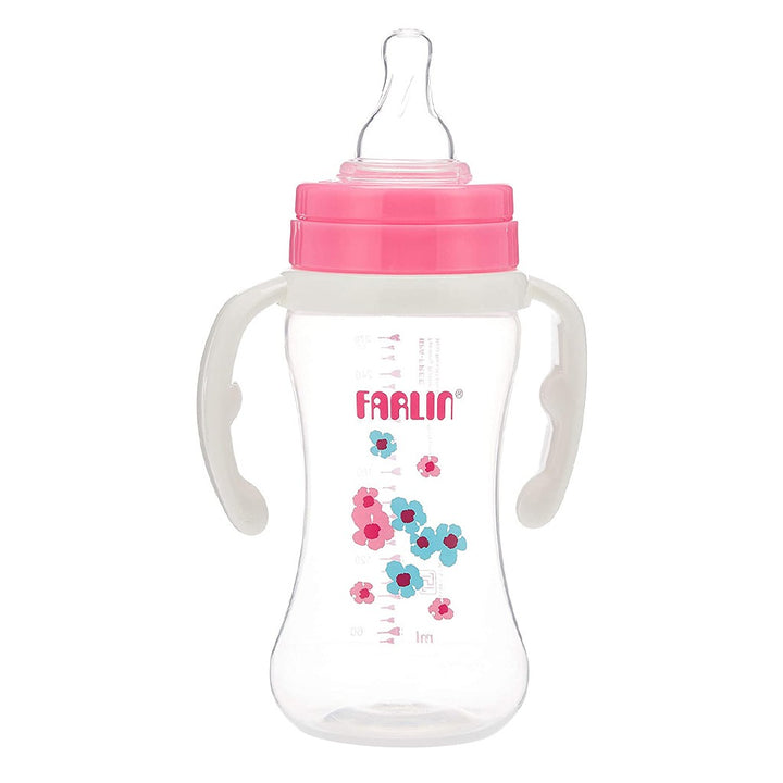 Farlin Seasons Series Wide Neck 270ml PP Feeding Bottle With Handle For 3 Months+ Baby, Pack of 1's - Easy Pharmacy LLC
