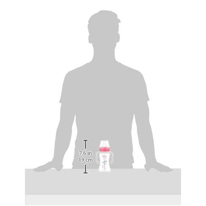 Farlin Seasons Series Wide Neck 270ml PP Feeding Bottle With Handle For 3 Months+ Baby, Pack of 1's - Easy Pharmacy LLC