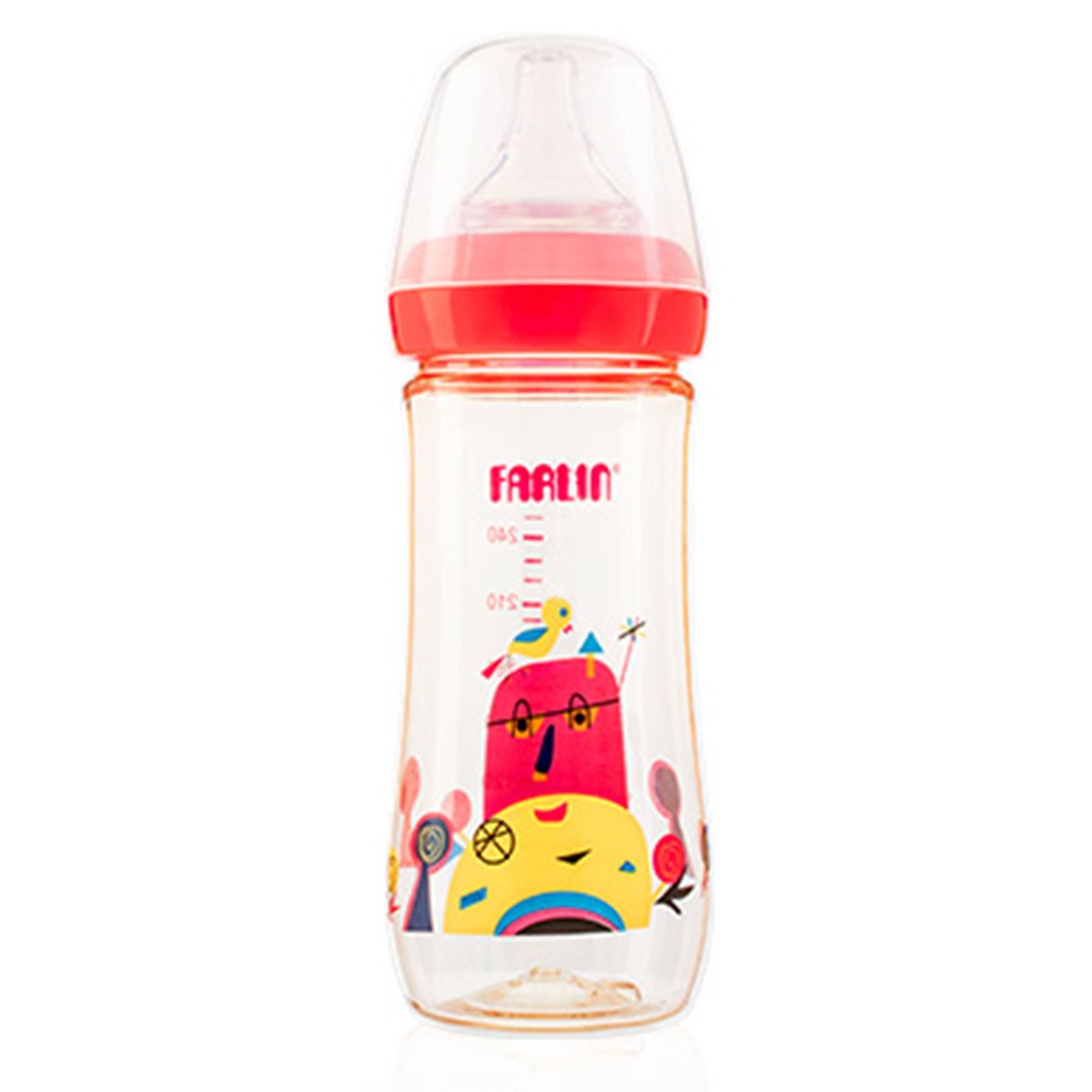 Farlin Silky PPSU Little Artist Collection 270ml Wide Neck Feeding Bottle For Baby AB-92009 (G), Pack of 1's - Easy Pharmacy LLC