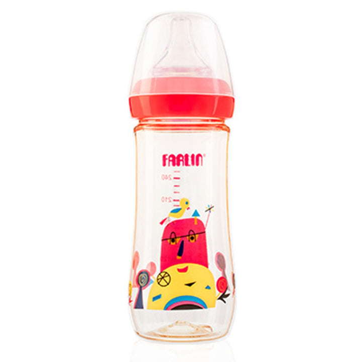 Farlin Silky PPSU Little Artist Collection 270ml Wide Neck Feeding Bottle For Baby AB-92009 (G), Pack of 1's - Easy Pharmacy LLC
