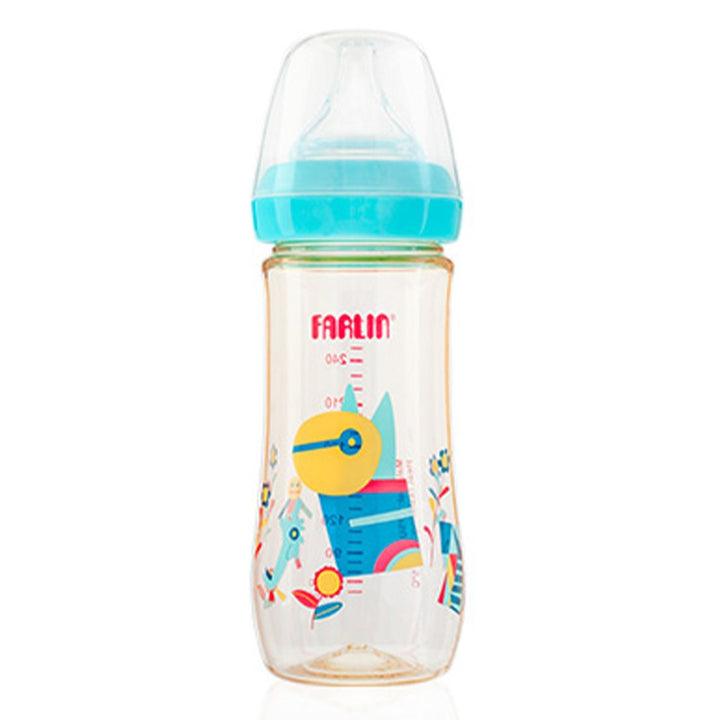 Farlin Silky PPSU Little Artist Collection 270ml Wide Neck Feeding Bottle For Baby AB-92009 (B), Pack of 1's - Easy Pharmacy LLC