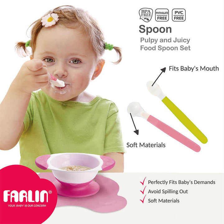 Farlin J'Aime Pulpy And Juicy Food Spoon Set, BF-237, Pack of 2's - Easy Pharmacy LLC