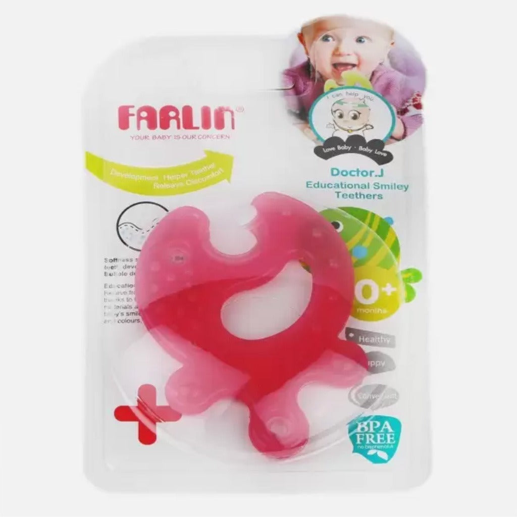 Farlin Educational Smiley Teether For 0 Months+ Baby, Pack of 1's - Easy Pharmacy LLC