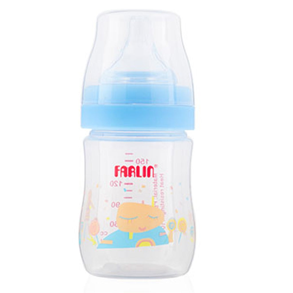 Farlin Momfit Little Artist collection 150ml Wide Neck PP Feeding Bottle AB-42015 (B), Pack of 1's - Easy Pharmacy LLC