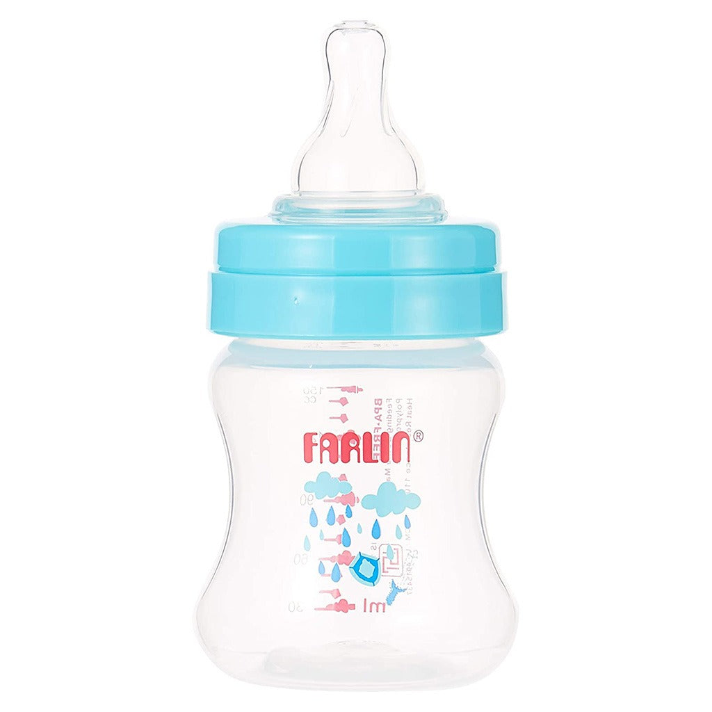 Farlin Momfit Little Artist collection 150ml Wide Neck PP Feeding Bottle AB-42015 (B), Pack of 1's - Easy Pharmacy LLC