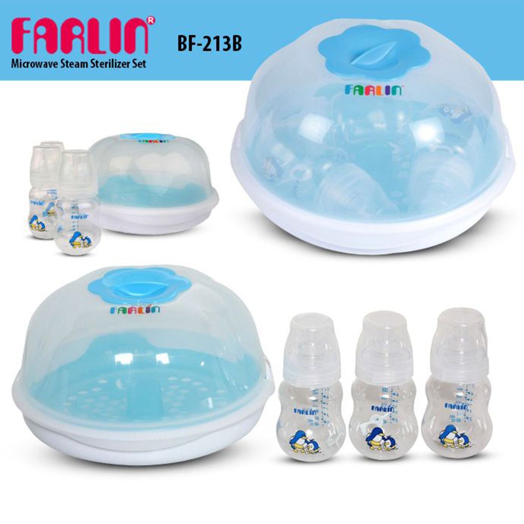 Farlin Microwave Steam Sterilization Set For Baby BF-213(B) - Easy Pharmacy LLC
