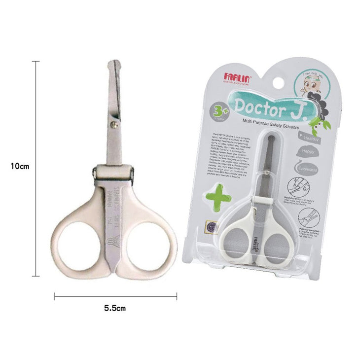 Farlin Doctor.J Multi-Purpose Safety Scissor For Baby With Filler BF-160A-1 - Easy Pharmacy LLC