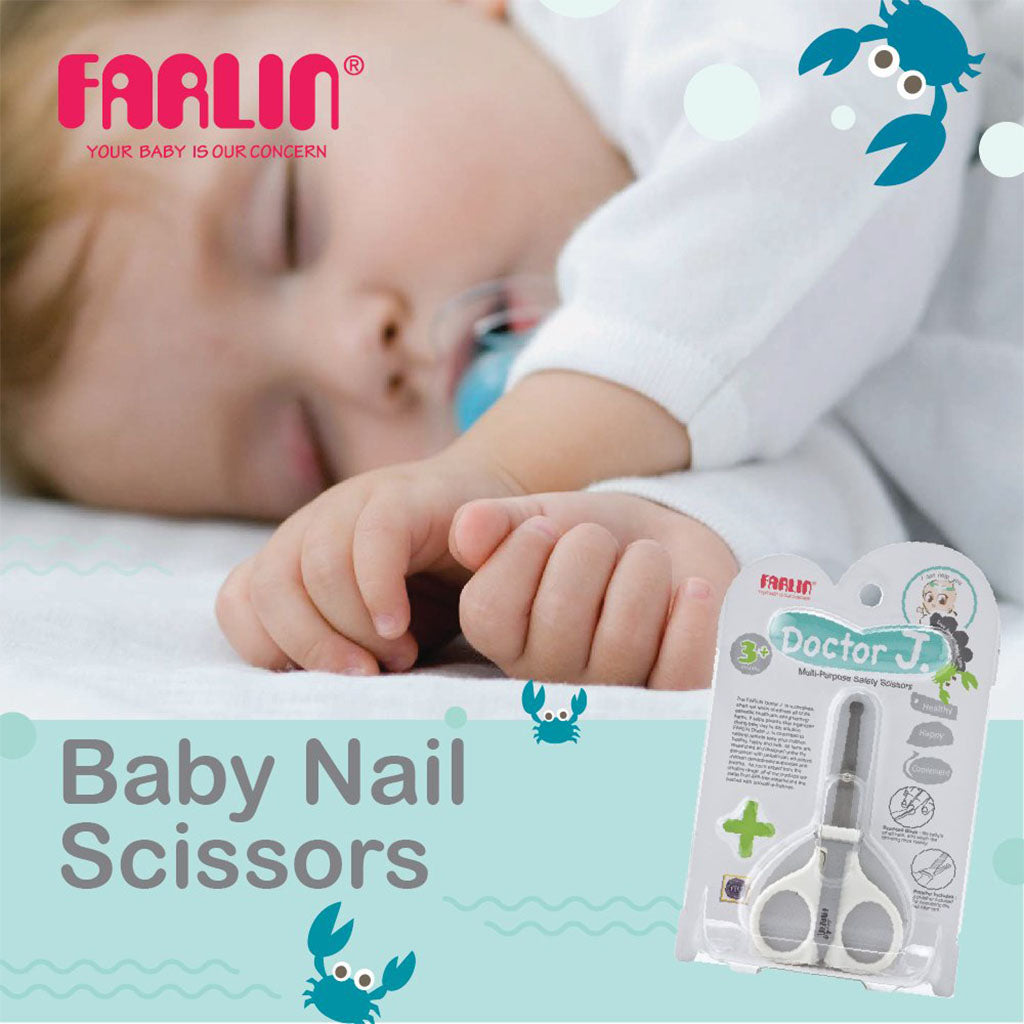 Farlin Doctor.J Multi-Purpose Safety Scissor For Baby With Filler BF-160A-1 - Easy Pharmacy LLC
