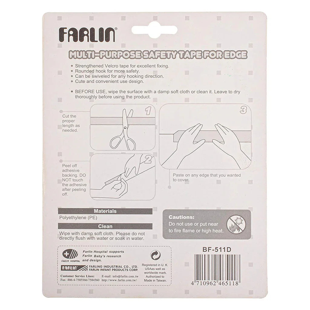 Farlin Baby Multi-Use Safety Tape For Sharp edges BF-511D, Assorted - Pack of 1's - Easy Pharmacy LLC