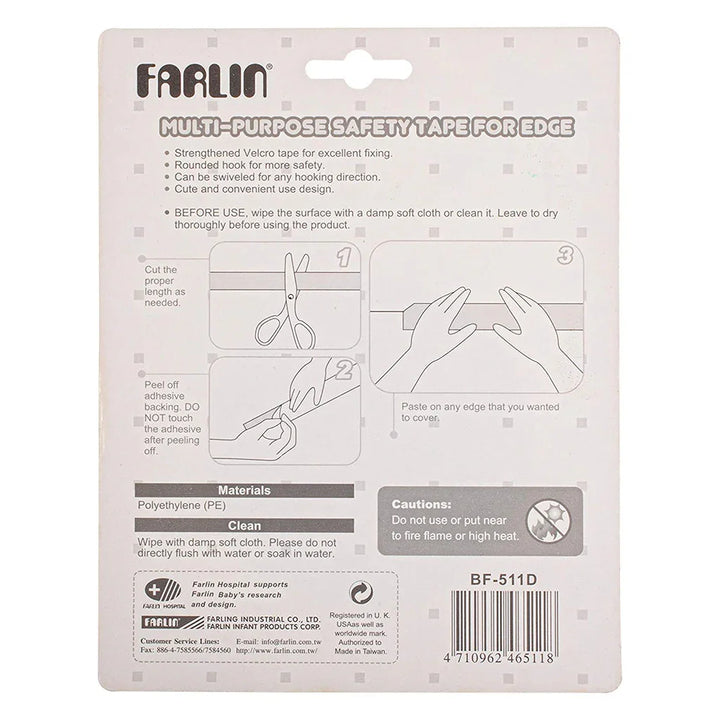 Farlin Baby Multi-Use Safety Tape For Sharp edges BF-511D, Assorted - Pack of 1's - Easy Pharmacy LLC