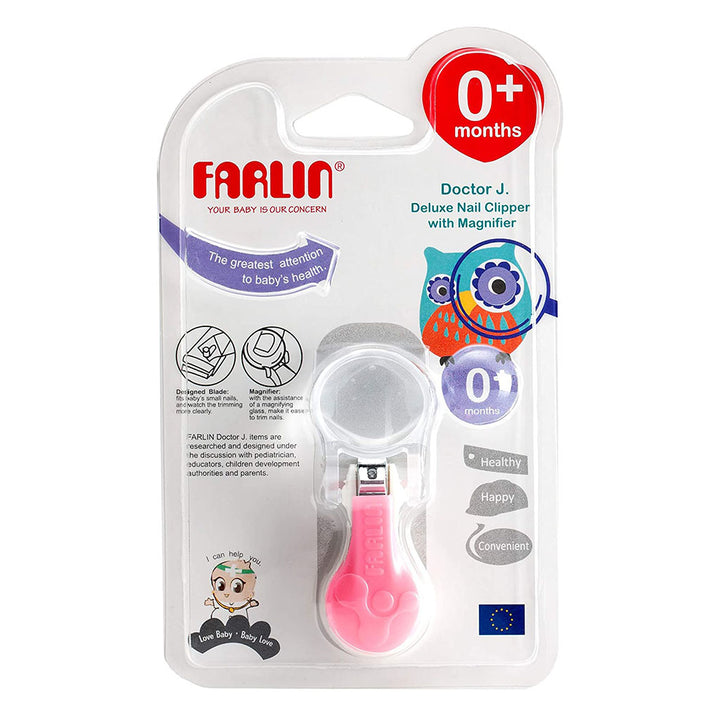 Farlin Doctor J. Deluxe Baby Nail Clipper With Magnifier BC-50006, Pack of 1's - Easy Pharmacy LLC