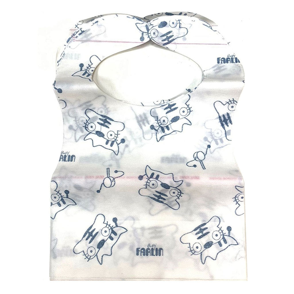 Farlin Disposable Paper Bib For Baby, Blue, Pack of 12's - Easy Pharmacy LLC