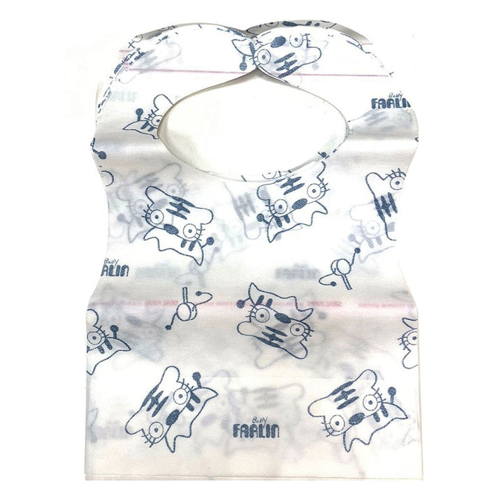 Farlin Disposable Paper Bib For Baby, Blue, Pack of 12's - Easy Pharmacy LLC