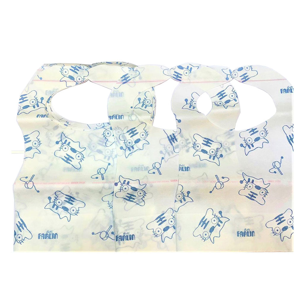 Farlin Disposable Paper Bib For Baby, Blue, Pack of 12's - Easy Pharmacy LLC