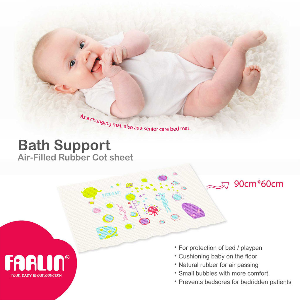 Farlin Air Filled Rubber Cot Sheet For Baby BF-433 - Easy Pharmacy LLC