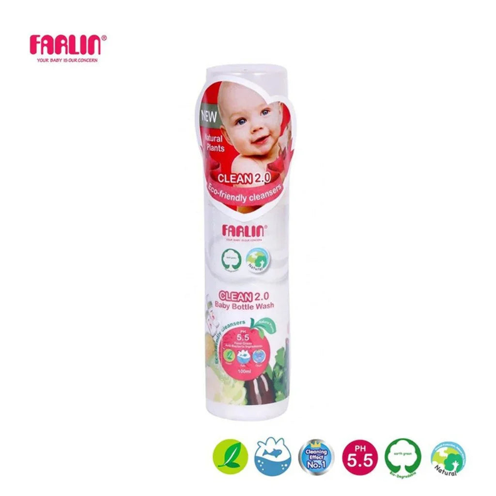 Farlin Clean 2.0 Baby Feeding Bottle Wash Spray 100ml - Easy Pharmacy LLC