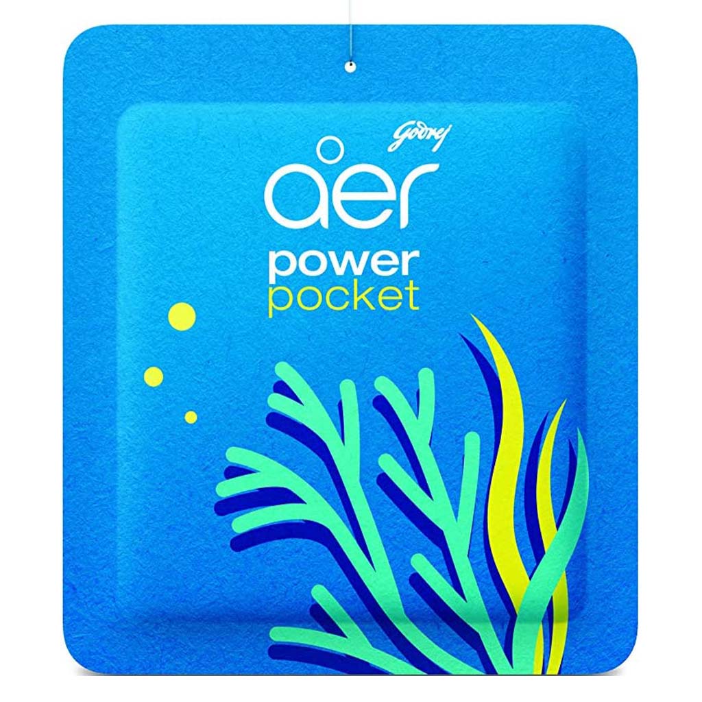 Godrej Aer Power Pocket Germ Protection Long Lasting Bathroom Fragrance - Sea Breeze 10g - Easy Pharmacy LLC