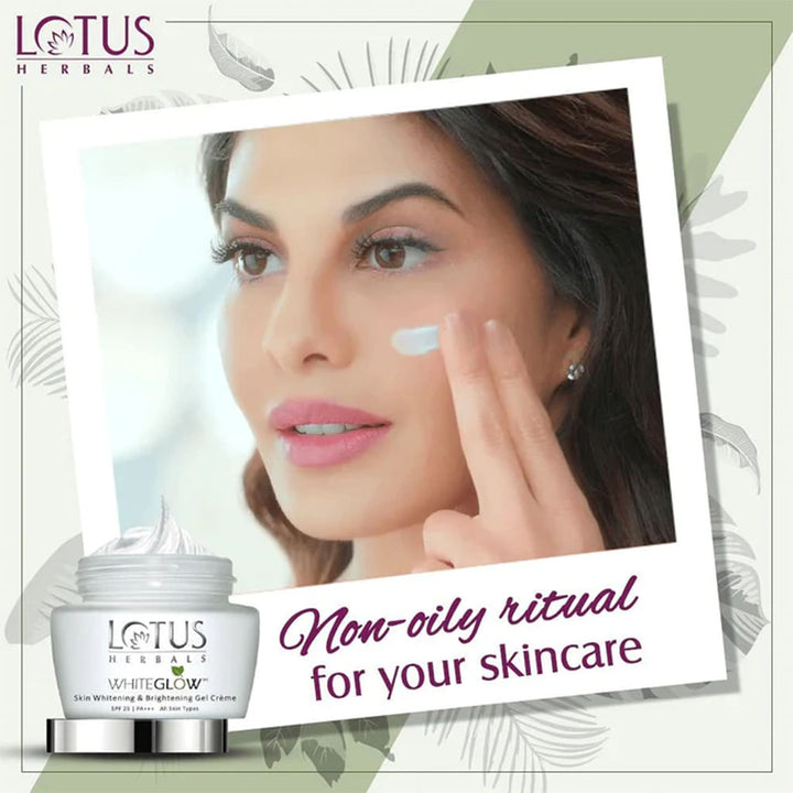 Lotus Herbals Whiteglow Skin Whitening & Brightening Gel Cream SPF 25 PA+++ 40g - Easy Pharmacy LLC