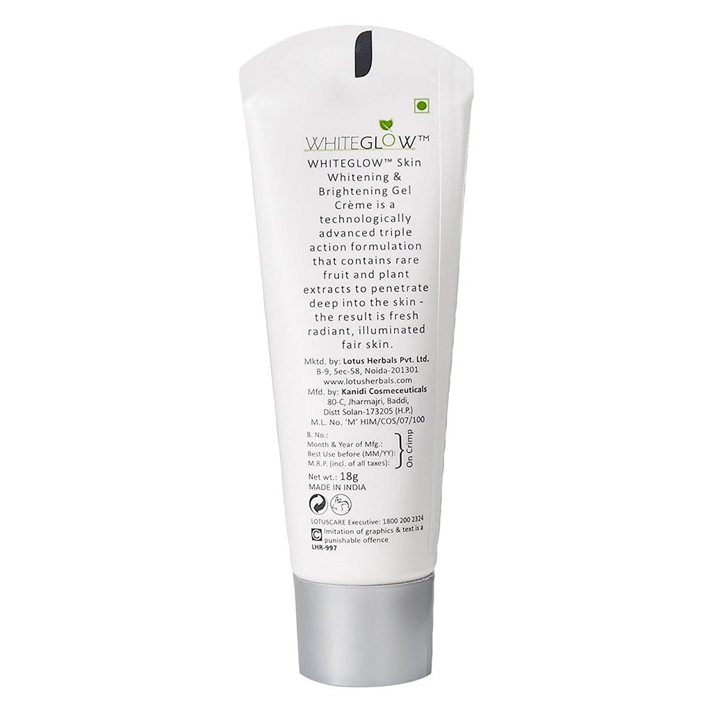 Lotus Herbals Whiteglow Skin Whitening & Brightening Gel Cream SPF 25 PA+++ 18g - Easy Pharmacy LLC