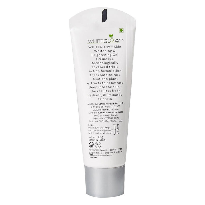 Lotus Herbals Whiteglow Skin Whitening & Brightening Gel Cream SPF 25 PA+++ 18g - Easy Pharmacy LLC