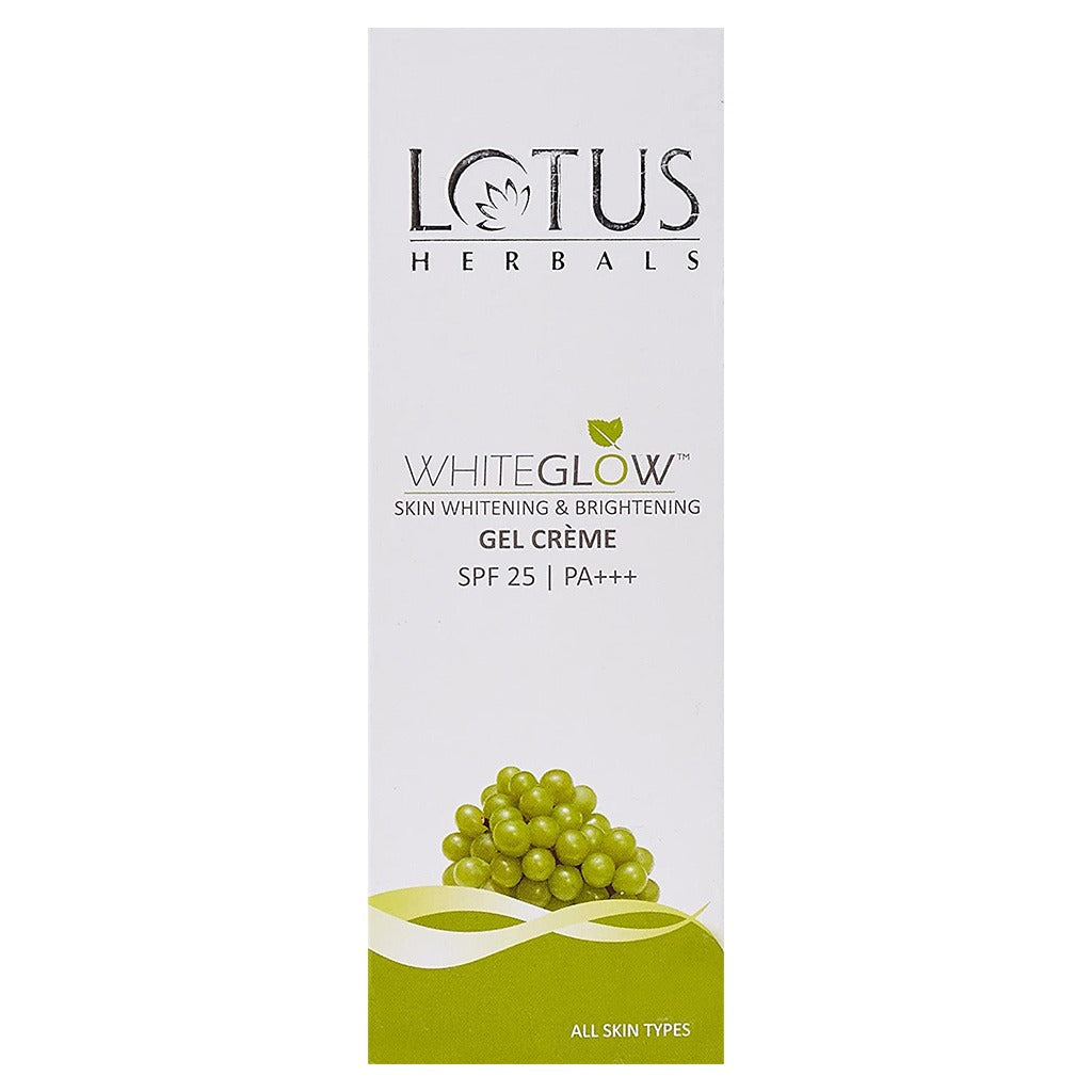 Lotus Herbals Whiteglow Skin Whitening & Brightening Gel Cream SPF 25 PA+++ 18g - Easy Pharmacy LLC