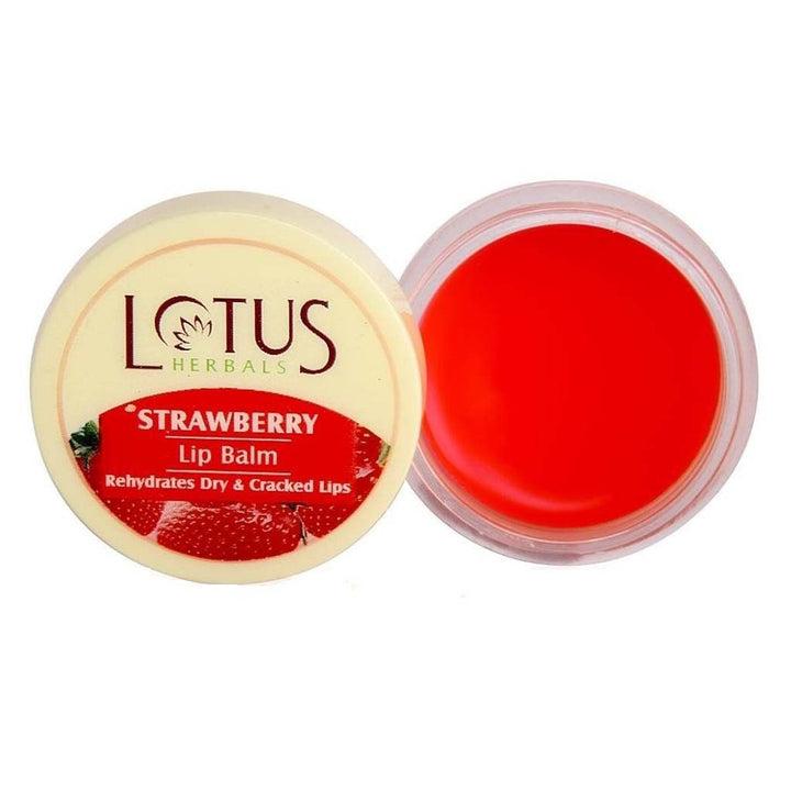 Lotus Herbals Strawberry Lip Balm For Dry And Cracked Lips 5g - Easy Pharmacy LLC