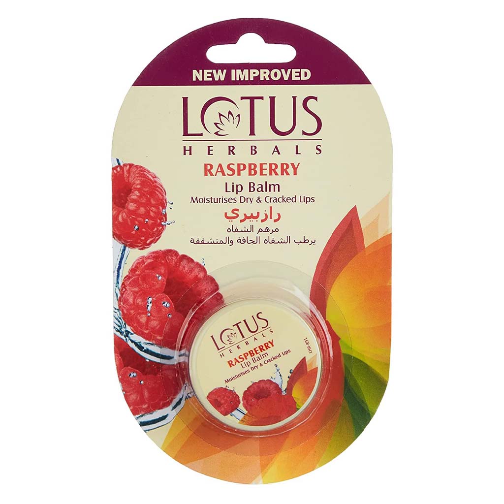Lotus Herbals Raspberry Lip Balm For Dry And Cracked Lips 5g - Easy Pharmacy LLC