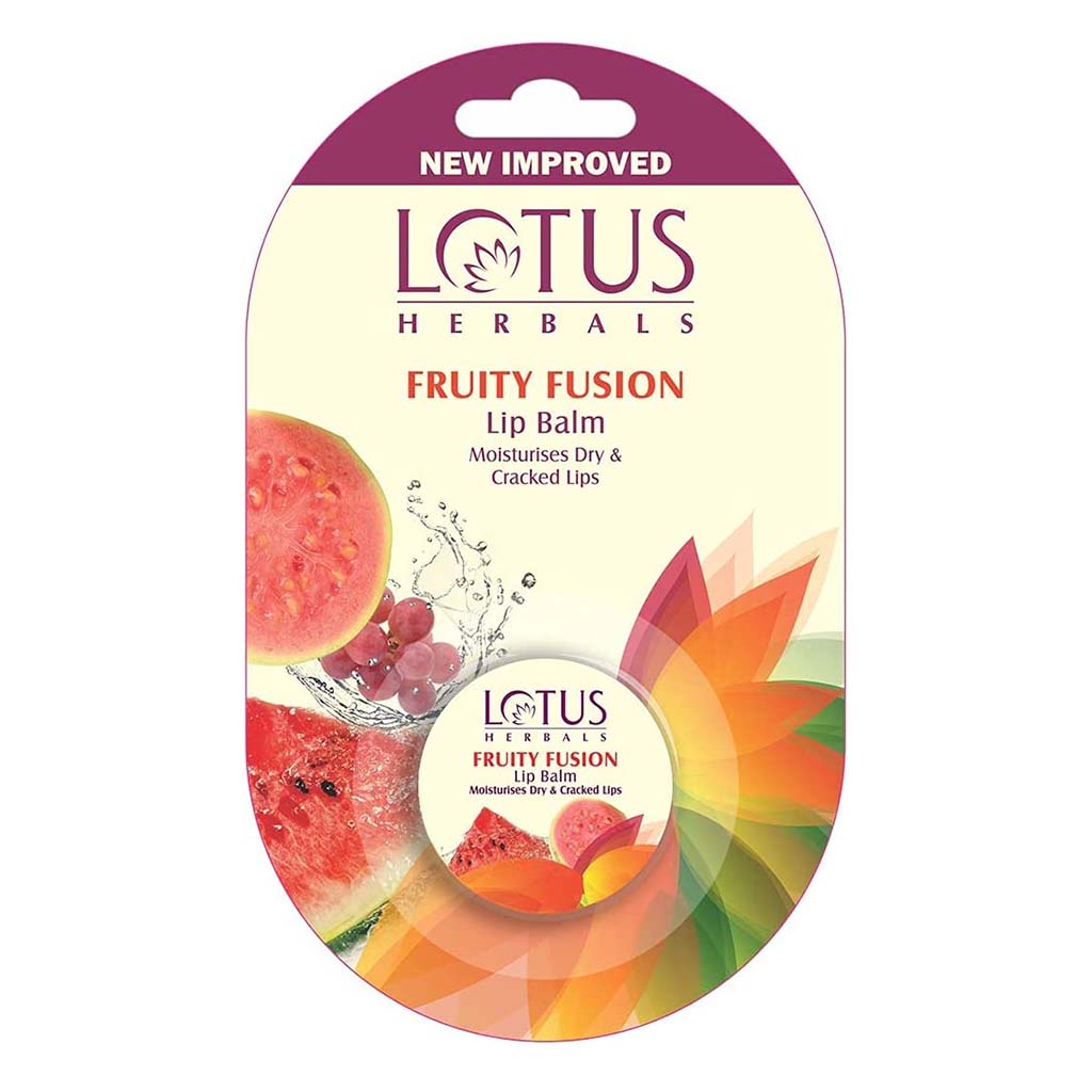 Lotus Herbals Fruity Fusion Lip Balm For Dry And Cracked Lips, 5g - Easy Pharmacy LLC