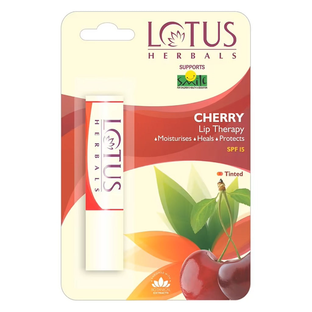 Lotus Herbals Tinted Lip Therapy SPF15 Cherry 4g - Easy Pharmacy LLC