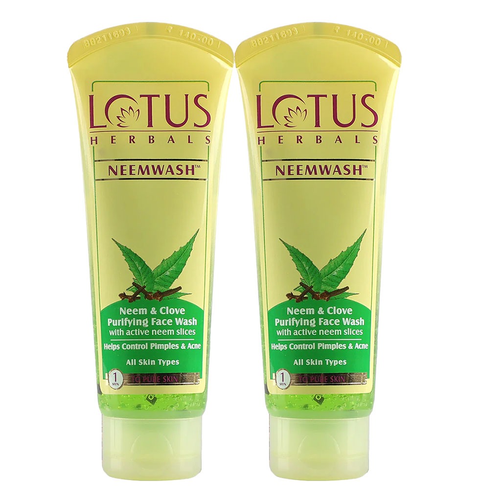 Lotus Neemwash Neem & Clove Purifying Face Wash For Pimple & Acne 120g PROMO PACK - Easy Pharmacy LLC