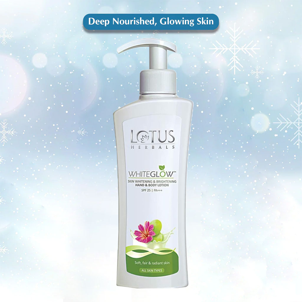 Lotus Herbals Whiteglow SPF25 PA+++ Skin Whitening & Brightening Hand And Body Lotion, PROMO PACK OF 2 x 300ml - Easy Pharmacy LLC