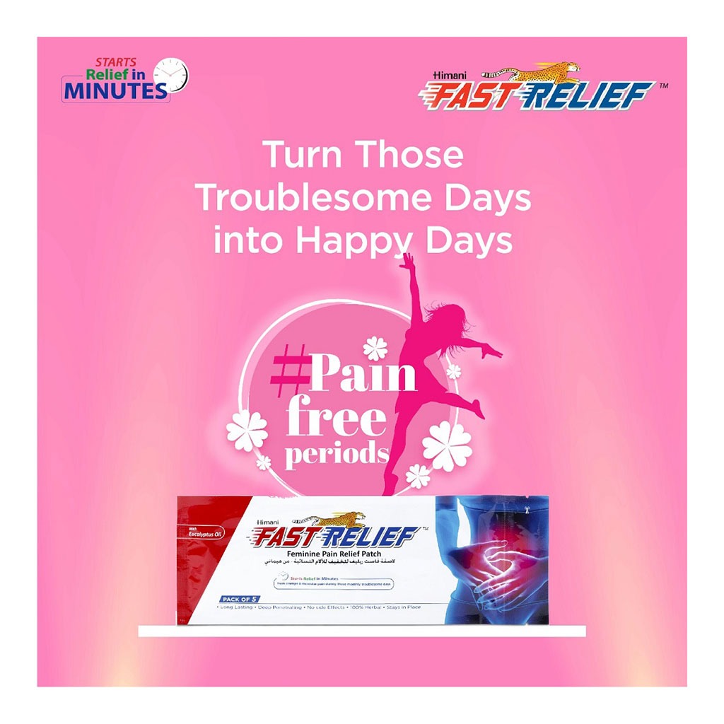 Himani Fast Relief Feminine Menstrual Pain Relief Patch, Pack of 5's - Easy Pharmacy LLC
