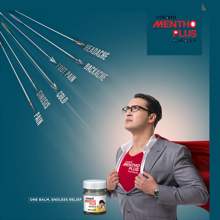 Emami Mentho Plus Balm for Head Ache Relief 30ml - Easy Pharmacy LLC