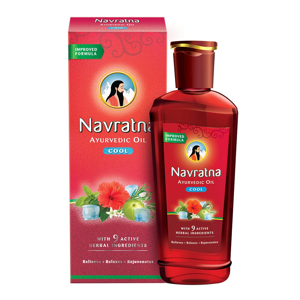 Himani Navratna Stress Relieving Head & Body Massage Oil 300ml - Easy Pharmacy LLC